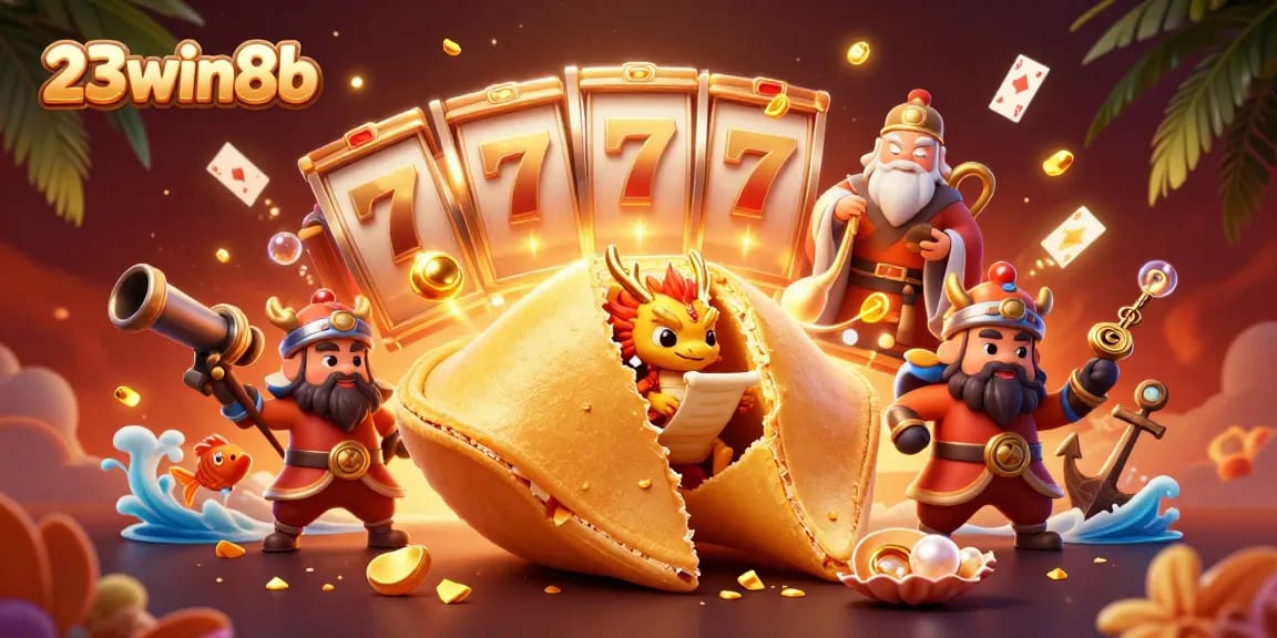 Experience gaming excitement with 23win8b's vibrant slot scenes and characters in action.