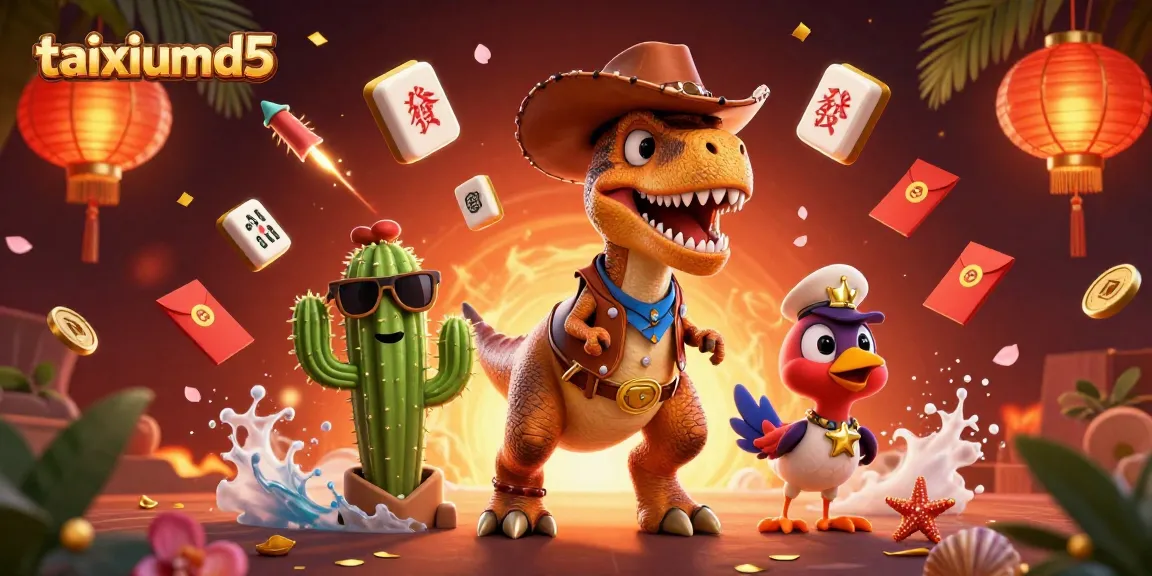 Experience thrilling gameplay with taixiumd5 as 3D characters engage in an exciting gambling adventure.