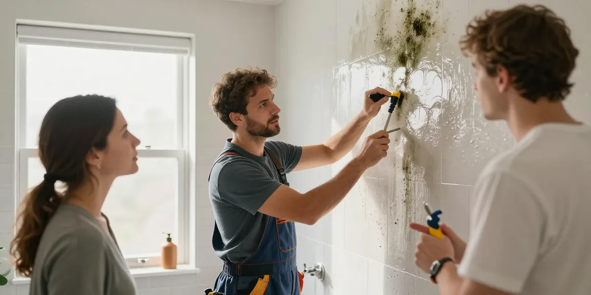 Revisión de moho en baño en Barcelona por proveedor de servicios de confianza.