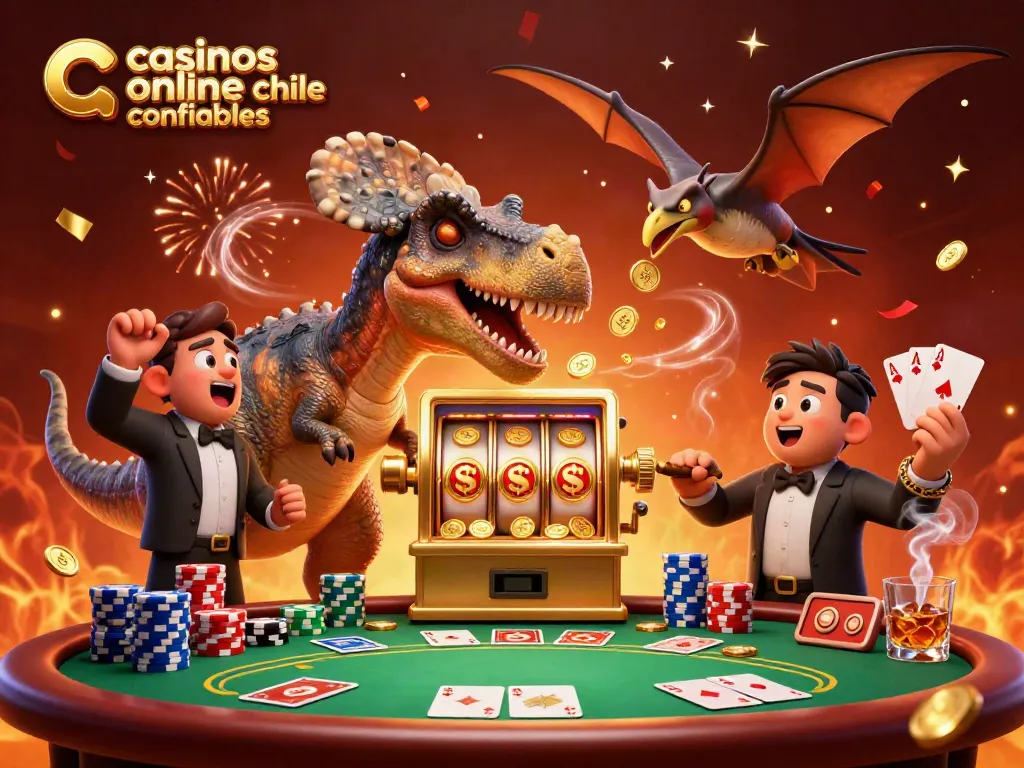 Gira el jackpot en casinos online confiables en Chile con un emocionante 3D de dinosaurios y máquinas tragamonedas.