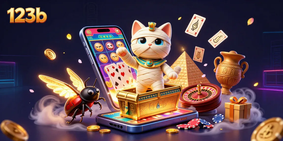 Experience thrilling gameplay at 123b with vibrant slot games and exciting casino elements.
