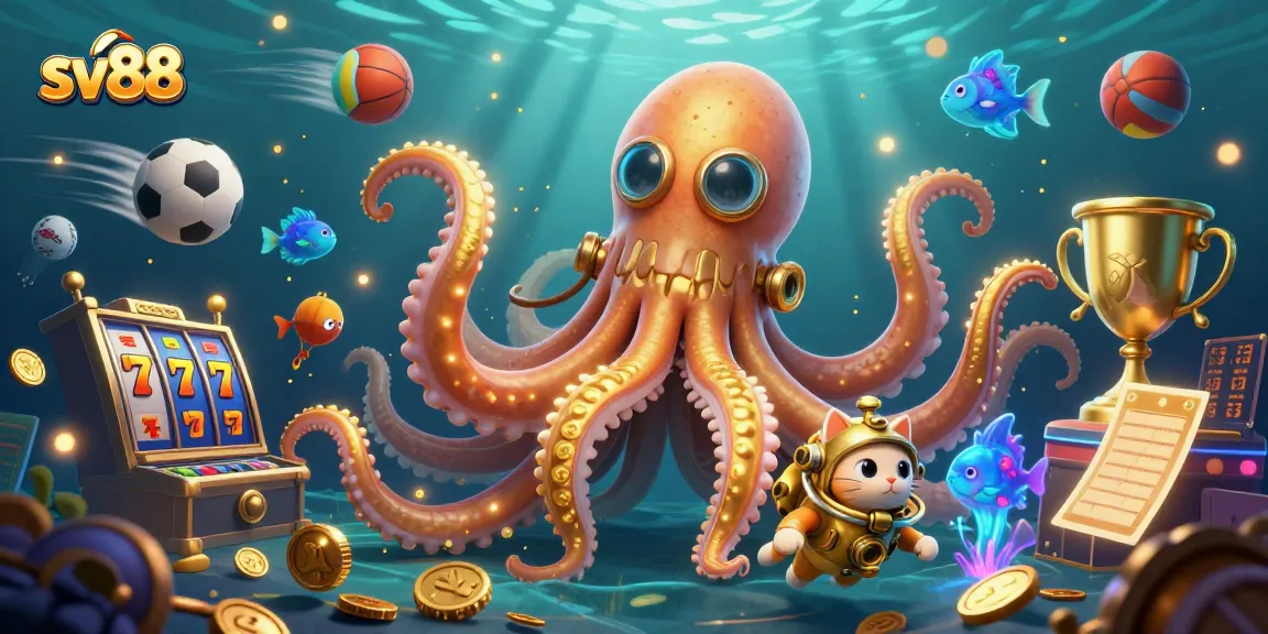 sv88 engages players with an electrifying treasure hunt featuring kraken and a diving cat