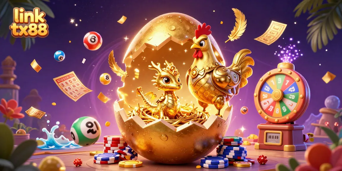 Join the action with link tx88 as a golden dragon reveals treasures in a vibrant casino setting.