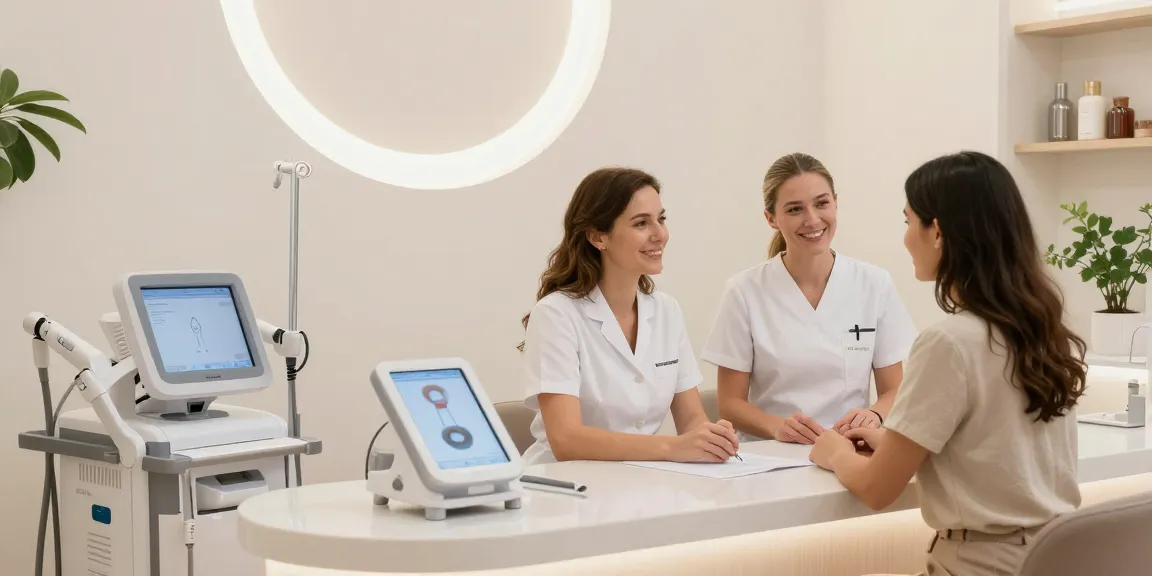 Microneedling con radiofrecuencia en Barcelona en consulta médica profesional, atención al paciente en clínica de salud estética.