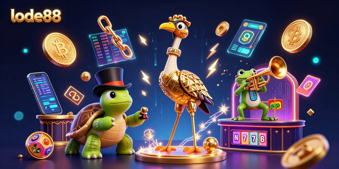 Engage with lode88's thrilling slot adventures featuring vibrant 3D characters and crypto elements.