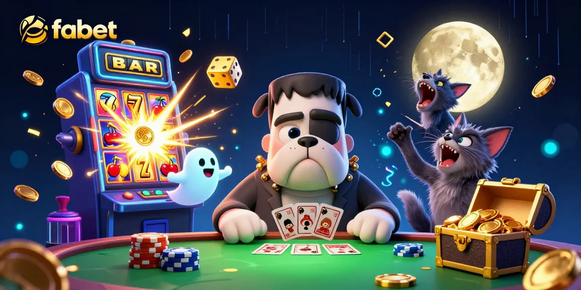 Experience fabet's thrilling casino action with a 3D cartoon showdown of characters, immersive gaming elements, and vibrant energy.